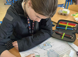 žáci běhe projektového dne