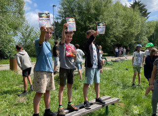 děti na stupních vítězů