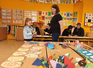 děti u zápisu do 1. třídy