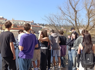 Žáci v Praze