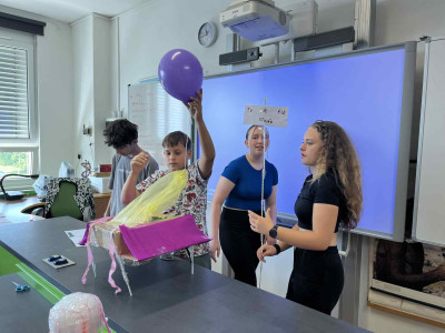 žáci běhe projektového dne