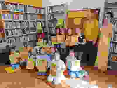 děti v knihovně